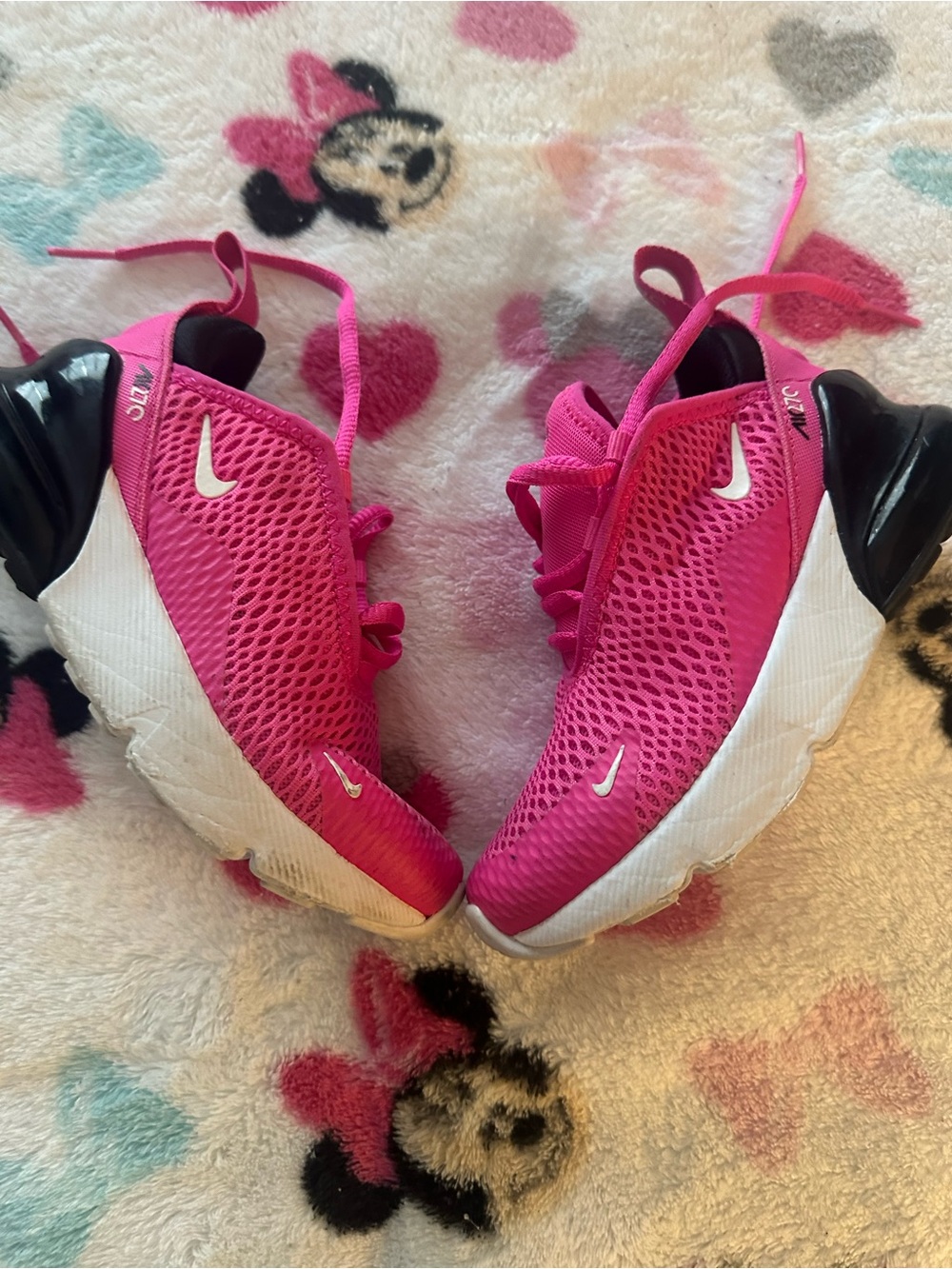 Nike Pink Mesh Athletic Sneakers with White Swoosh